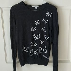 Black Minnie Mouse Bows Disney Parks Sweater